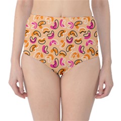 Beans Pattern Classic High-waist Bikini Bottoms by designsbymallika