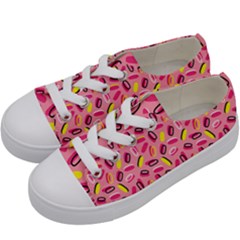 Beans Pattern 2 Kids  Low Top Canvas Sneakers by designsbymallika