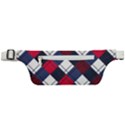 Checks Pattern Blue Red Active Waist Bag View1