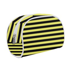 Wasp Stripes Pattern, Yellow And Black Lines, Bug Themed Makeup Case (small) by Casemiro