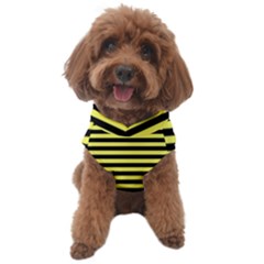 Wasp Stripes Pattern, Yellow And Black Lines, Bug Themed Dog Fleece by Casemiro