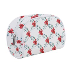 Poppies Pattern, Poppy Flower Symetric Theme, Floral Design Makeup Case (small) by Casemiro