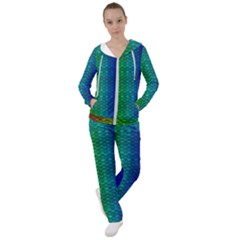 Rainbow Colored Scales Pattern, Full Color Palette, Fish Like Women s Tracksuit by Casemiro