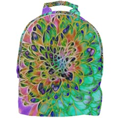 Peacock Chrysanthemum Mini Full Print Backpack by bloomingvinedesign