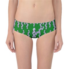 Cherry-blossoms Branch Decorative On A Field Of Fern Classic Bikini Bottoms by pepitasart