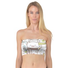 Cute-baby-animals-seamless-pattern Bandeau Top