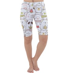 Cute-baby-animals-seamless-pattern Cropped Leggings 