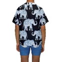 Elephant-pattern-background Kids  Short Sleeve Swimwear View2