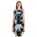 Elephant-pattern-background Sleeveless Chiffon Dress   View1