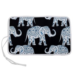 Elephant-pattern-background Pen Storage Case (l) by Sobalvarro