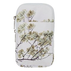 Photo Illustration Flower Over White Background Waist Pouch (large) by dflcprintsclothing