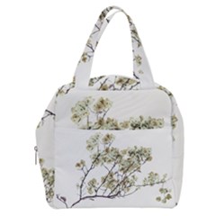 Photo Illustration Flower Over White Background Boxy Hand Bag by dflcprintsclothing