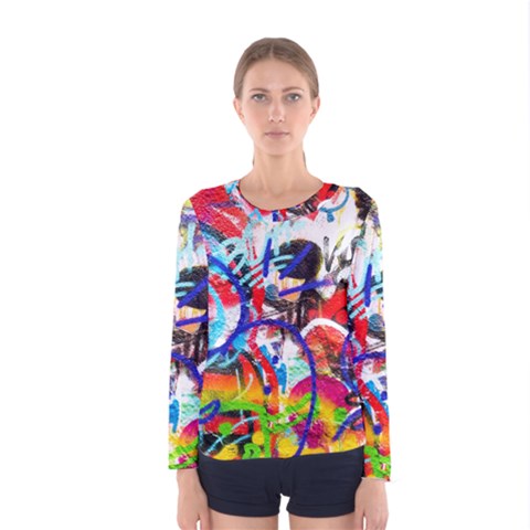 Crazy Grafitti Women s Long Sleeve Tee by essentialimage
