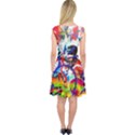 Crazy Grafitti Capsleeve Midi Dress View2