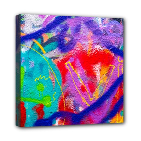 Crazy Graffiti Mini Canvas 8  X 8  (stretched) by essentialimage