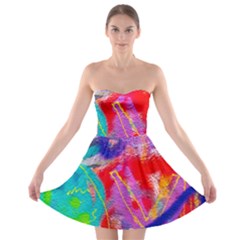 Crazy Graffiti Strapless Bra Top Dress by essentialimage