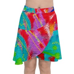 Crazy Graffiti Chiffon Wrap Front Skirt by essentialimage
