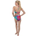 Crazy Graffiti Plunging Cut Out Swimsuit View2