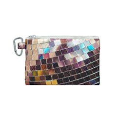 Disco Ball Canvas Cosmetic Bag (small) by essentialimage