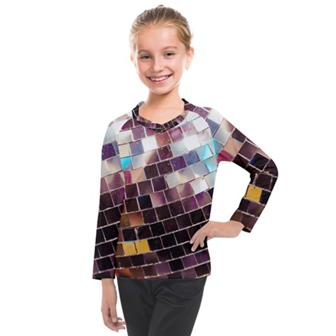 Disco Ball Kids  Long Mesh Tee by essentialimage