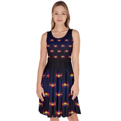 Gay Pride Twist Viii Knee Length Skater Dress With Pockets by JoeiB