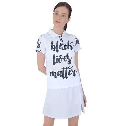 Black Lives Matter Women s Polo Tee by Valentinaart