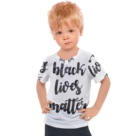 Black Lives Matter Kids  Sports Tee by Valentinaart