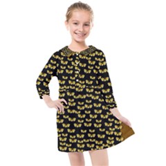 Free Peace Frangipani In Plumeria Freedom Kids  Quarter Sleeve Shirt Dress by pepitasart