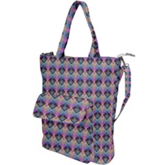Pink And Blue Shoulder Tote Bag by Sparkle