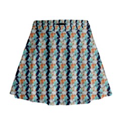 Geometry Colors Mini Flare Skirt