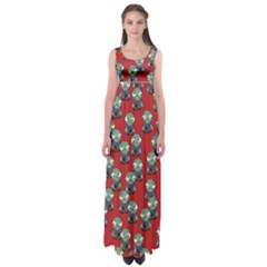 Zombie Virus Empire Waist Maxi Dress by helendesigns