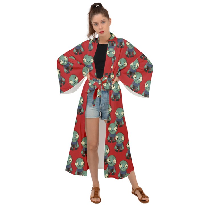 Zombie Virus Maxi Kimono