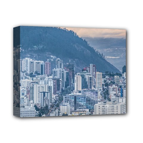 Aerial Cityscape Quito Ecuador Deluxe Canvas 14  X 11  (stretched) by dflcprintsclothing