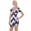 Copacabana  Short Sleeve Asymmetric Mini Dress View1