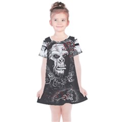 Monster Monkey from the woods Kids  Simple Cotton Dress