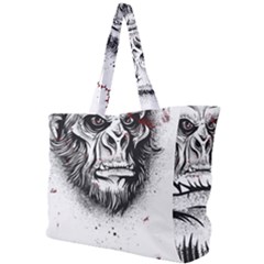 Monster Monkey From The Woods Simple Shoulder Bag by DinzDas
