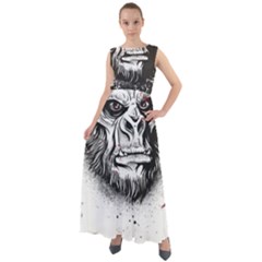 Monster Monkey From The Woods Chiffon Mesh Boho Maxi Dress by DinzDas