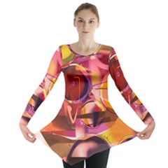 Fractured Colours Long Sleeve Tunic  by helendesigns