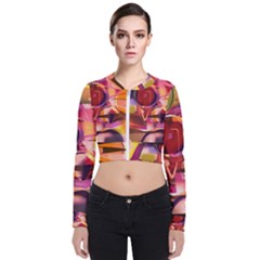 Fractured Colours Long Sleeve Zip Up Bomber Jacket by helendesigns