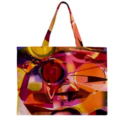 Fractured Colours Zipper Mini Tote Bag by helendesigns
