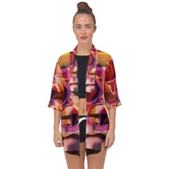 Fractured Colours Open Front Chiffon Kimono by helendesigns