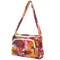 Fractured Colours Front Pocket Crossbody Bag by helendesigns