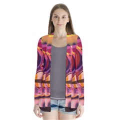 Fractured Colours Drape Collar Cardigan by helendesigns