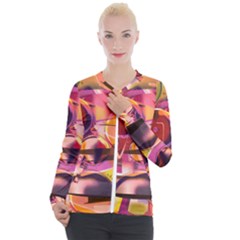 Fractured Colours Casual Zip Up Jacket by helendesigns