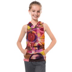 Fractured Colours Kids  Sleeveless Hoodie by helendesigns