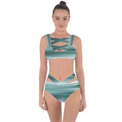 Tech Abstract Print Bandaged Up Bikini Set  by dflcprintsclothing