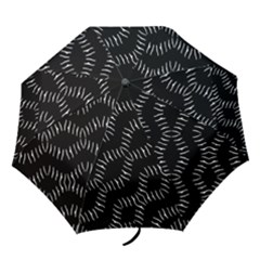 Black And White Geo Print Folding Umbrellas by dflcprintsclothing
