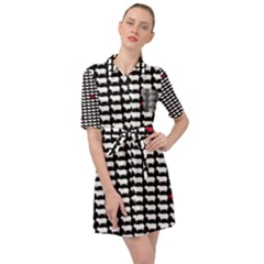 Herd Immunity Belted Shirt Dress by helendesigns