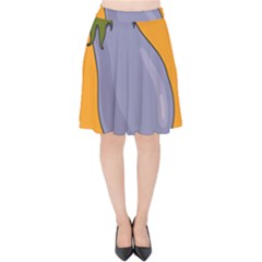 Eggplant Fresh Health Velvet High Waist Skirt