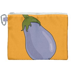 Eggplant Fresh Health Canvas Cosmetic Bag (xxl) by Mariart